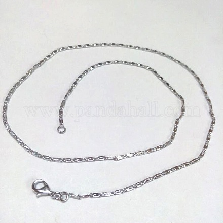 Латуни ожерелье делая NJEW-A266-47-1