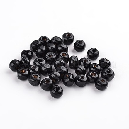 Perles en bois naturel teint X-TB092Y-5-1