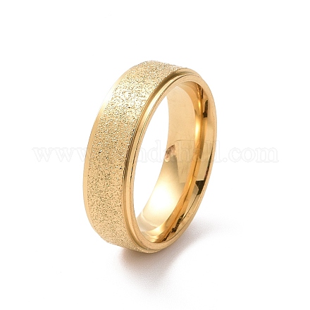 Текстурированное 201 плоское кольцо из нержавеющей стали для женщин RJEW-I089-36G-1