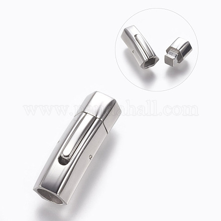 304 Stainless Steel Bayonet Clasps STAS-O114-044B-P-1