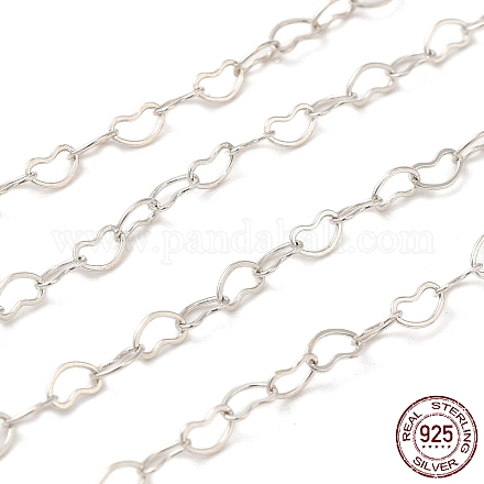 925 серебряная цепочка в форме сердца STER-G037-07S-1