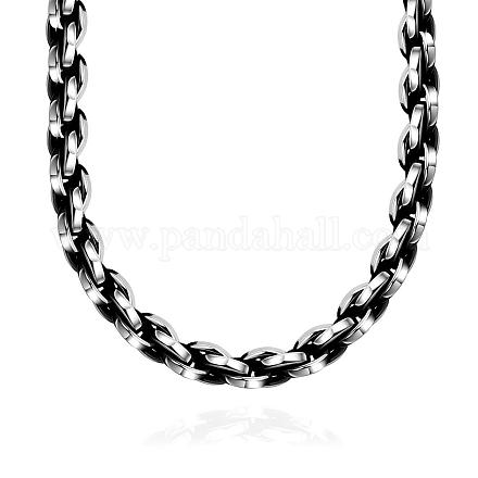 316l collane a catena corda in acciaio inox per gli uomini NJEW-BB01187-1