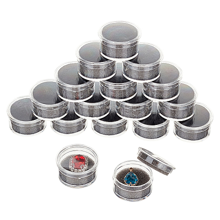 Boîtes de présentation rondes en acrylique transparent pour diamants CON-WH0086-073A-1