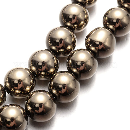 Chapelets de perles en hématite électrolytique sans magnétique G-E304-51-6mm-1