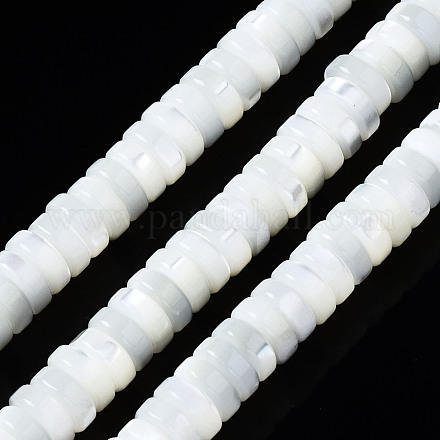 Fili di perle di conchiglia trochid naturale / trochus SSHEL-S266-019A-02-1