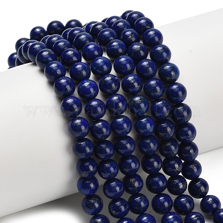 Natürlicher Lapislazuli Perlenstränge&nbsp;G-L642-B05-6mm-1
