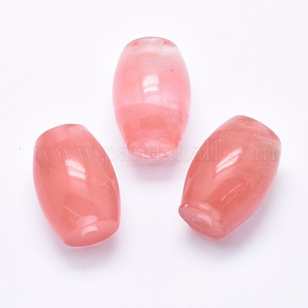 Perles en verre de pierre de pastèque G-P384-U04-1