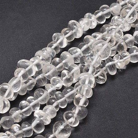 Brins pépites de cristal de perles de quartz naturel G-J337-17-1