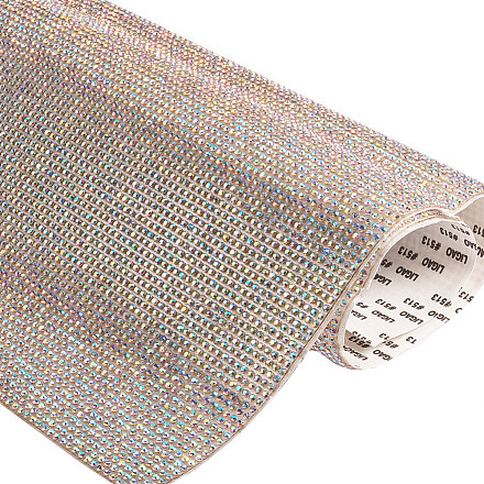Benecreat autoadesivo di cristallo ab abbellimenti di strass adesivi foglio 40x24 cm (15.74x9.4 pollici) per artigianato fai da te borse di stoffa scarpe decorazione del telefono RB-BC0001-02-1