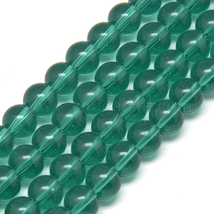 Chapelets de perles en verre GR6mm53Y-1
