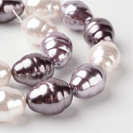 Cuentas perlas de concha de perla BSHE-L034-04E-1