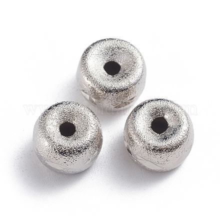 Perles texturées intercalaires en laiton X-KK-F812-18P-1