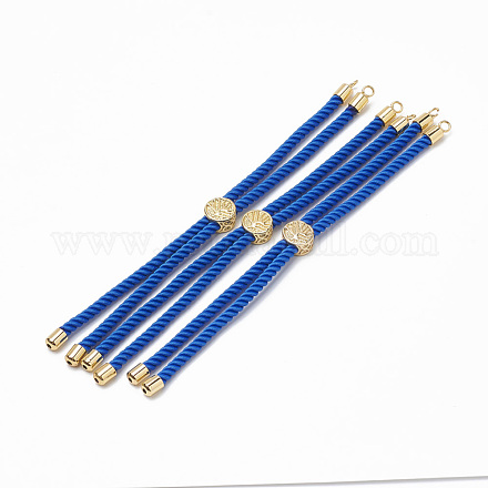 Nylon Twisted Cord Armband machen MAK-T003-03G-1