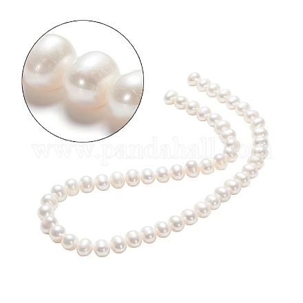 Hebras de perlas de agua dulce cultivadas naturales PEAR-L001-B-13-1