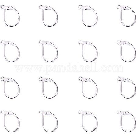 Pandahall posteriore orecchino risultati Stainless Steel Lever Back  Earrings Hoop Earrings-13x10mm : : Casa e cucina