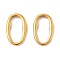 304 Stainless Steel Linking Rings, Oval, Golden, 20x12.5x3.2mm, Inner Diameter: 17.5x6mm