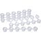 3ml 6 box Plastic Empty Paint Palette, Paint Box, Art School Supplies, Clear, 16.8x2.1x1.5cm