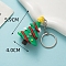 PVC Plastic Keychain, Christmas Theme, Christmas Tree, Pendant: 5.9x4cm