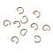 304 Stainless Steel Open Jump Rings, Round, Rose Gold, 8x1mm, 18 Gauge, Inner Diameter: 6mm