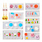 9Pcs 9 Style DIY Shell/Flower/Leaf/Feather Shape Earring Ornament Silicone Molds, Resin Casting Molds, for UV Resin & Epoxy Resin Craft Making, White, 19~24x40~56x5.5~8mm, Inner Diameter: 3~14x2.5~10.5mm, 1pc/style
