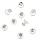 Rhinestone Hair Clips, Tools Screw Clamp Hairpins, Clear, 8mm, 15mm