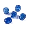 Acrylic Bead, Imitation Jade, Rectangle, Medium Blue, 13x11x8mm, Hole: 1.5mm