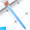 Metel Ball-Point Pen, Office School Supplies, Heart, Deep Sky Blue, 132x10mm