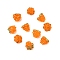 Handmade Lampwork Beads, Raspberry, Dark Orange, 12.5x10~12mm, Hole: 1.6mm