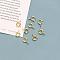 Brass Spring Ring Clasps, Real 14K Gold Plated, 6mm