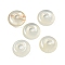 Natural White Agate Donut/Pi Disc Charms, 14~14.5x4mm, Hole: 4mm