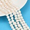Natural Cultured Freshwater Pearl Beads Strands, Grade AB, Potato, Seashell Color, 6~7mm, Hole: 0.6mm, about 54~59pcs/strand, 13.46~14.49 inch(34.2~36.8cm)