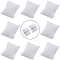 Beebeecraft 8Pcs Lint Watch Pillow Velvet Bracelet Display Stands Holder White Jewelry Display Cushion 8x7.5x4.5cm