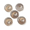 Natural Grey Agate Donut/Pi Disc Charms, 12~13x3~4mm, Hole: 3mm