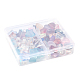 70 pièces de perles de verre transparentes et dépolies GLAA-FS0001-59-2