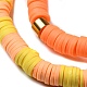 Handgemachte Heishi-Perlen-Stretch-Armbänder aus Fimo BJEW-JB05902-01-3