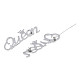 201 Stainless Steel Word Queen with Crown Lapel Pin JEWB-N007-125P-3