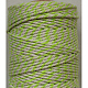 マクラメコットンコード  ツイストコットンロープ  染め  工芸用  ギフト包装  芝生の緑  2mm  約10.93ヤード（10m）/ロール OCOR-L039-D02-1