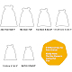 Benecreat30個6色黄麻布バッグ巾着ギフトバッグジュエリーポーチ結婚披露宴とDIYクラフト用  フラット測定：13.5cm x 9.5 cm（5.31 x 3.74インチ） ABAG-BC0001-01-6
