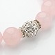 Exquisite Design Natural Gemstone Beaded Stretch Bracelets BJEW-JB01855-02-2
