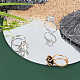 Pandahall elite 4 piezas 4 estilo componentes de anillo de latón ajustable RJEW-PH0005-23-5
