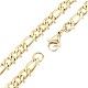 Herren-Halskette aus 201 Figaro-Ketten aus Edelstahl NJEW-N050-A08-5-45G-2