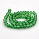 Natural Green Onyx Agate Round Bead Strands G-N0120-38-6mm-2