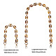 Givenny-eu 2pcs 2 style chaîne de câble acrylique poignées de sac DIY-GN0001-04-3