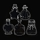 20 Uds. 5 estilos de pegatinas de botellas de encaje autoadhesivas impermeables de plástico pet AJEW-Z024-02D-1