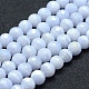 Natürlichen blauen Spitze Achat Perlen Stränge G-P342-05-8mm-A-1
