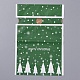 クリスマス巾着ギフトバッグ  蝶ネクタイ付きのグッドバッグ  パーティーは、ギフトラッピングを好む  グリーン  23（±2cm）x15x0.01cm  約45~50個/袋 ABAG-G008-A01-09-2