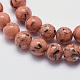 Chapelets de perles de coquillage de mer et turquoise synthétique G-G758-12-8mm-3