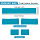 Benecreat 6pcs 6 Farben Polyester elastischer Rippenstoff für Manschetten DIY-BC0006-53B-2