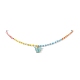 Colliers pendentif papillon en résine NJEW-JN04154-4