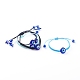 Bracelets de perles de nylon tressés réglables BJEW-JB06066-1